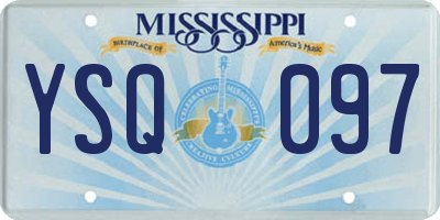 MS license plate YSQ097