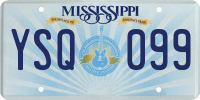 MS license plate YSQ099