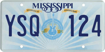 MS license plate YSQ124