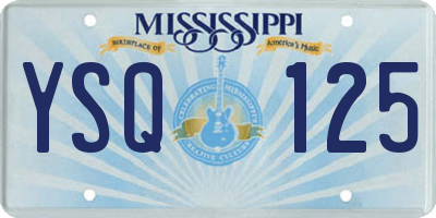 MS license plate YSQ125