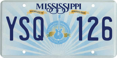 MS license plate YSQ126