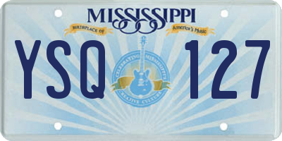 MS license plate YSQ127