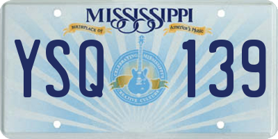 MS license plate YSQ139