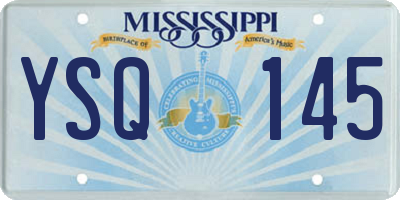 MS license plate YSQ145
