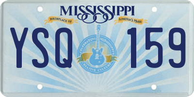 MS license plate YSQ159