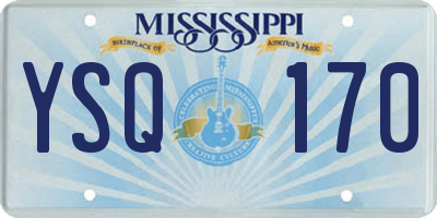 MS license plate YSQ170