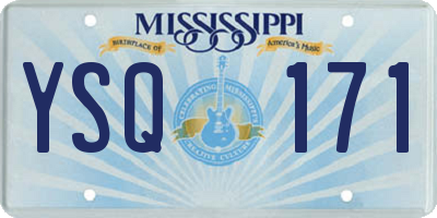 MS license plate YSQ171