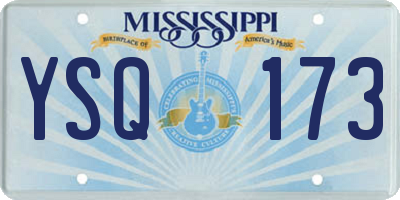 MS license plate YSQ173