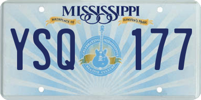 MS license plate YSQ177