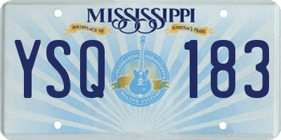 MS license plate YSQ183