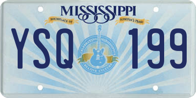 MS license plate YSQ199