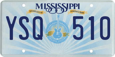 MS license plate YSQ510
