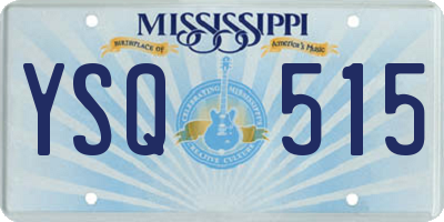 MS license plate YSQ515