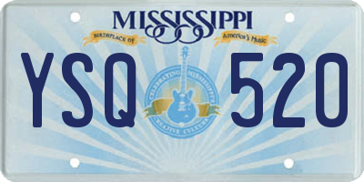 MS license plate YSQ520