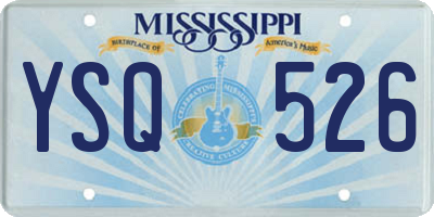 MS license plate YSQ526