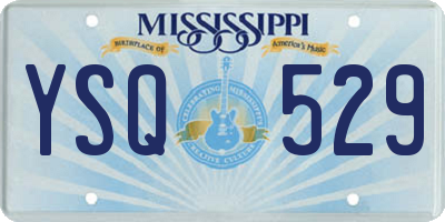 MS license plate YSQ529
