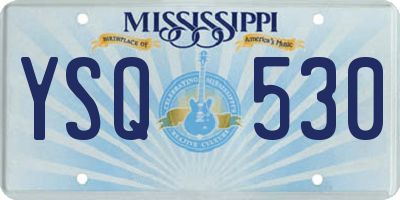 MS license plate YSQ530