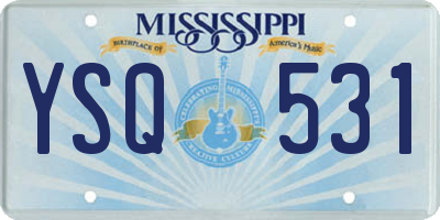 MS license plate YSQ531