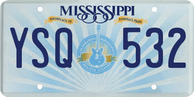 MS license plate YSQ532