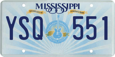 MS license plate YSQ551