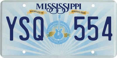 MS license plate YSQ554