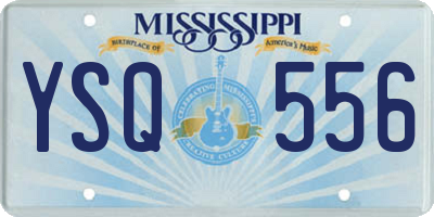 MS license plate YSQ556