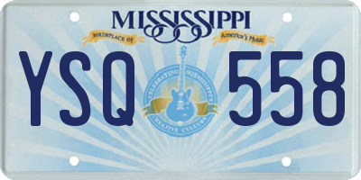 MS license plate YSQ558
