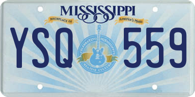 MS license plate YSQ559