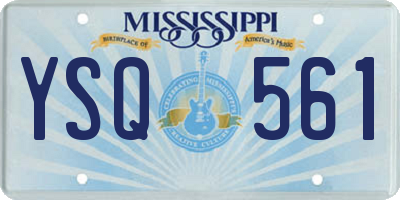 MS license plate YSQ561