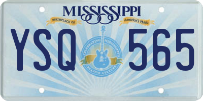 MS license plate YSQ565