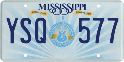 MS license plate YSQ577