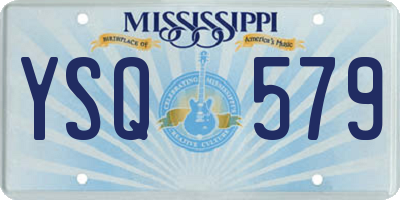 MS license plate YSQ579