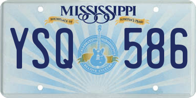 MS license plate YSQ586