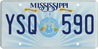 MS license plate YSQ590