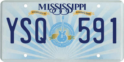 MS license plate YSQ591