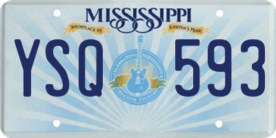 MS license plate YSQ593