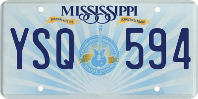 MS license plate YSQ594