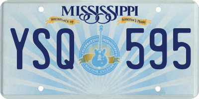 MS license plate YSQ595