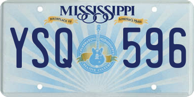 MS license plate YSQ596