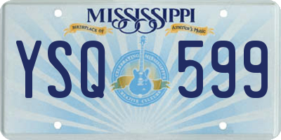 MS license plate YSQ599