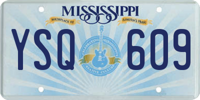 MS license plate YSQ609