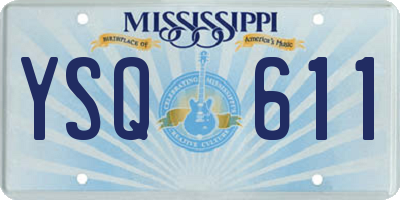MS license plate YSQ611
