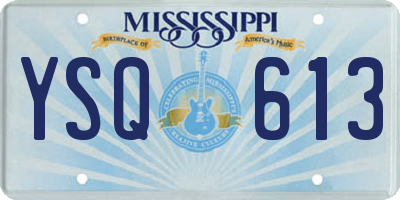 MS license plate YSQ613