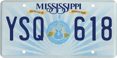 MS license plate YSQ618