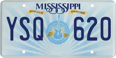 MS license plate YSQ620