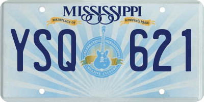 MS license plate YSQ621