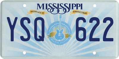 MS license plate YSQ622