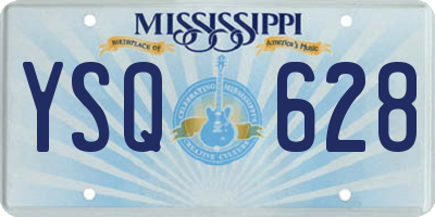 MS license plate YSQ628