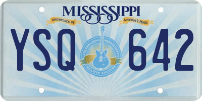 MS license plate YSQ642