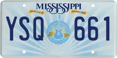 MS license plate YSQ661